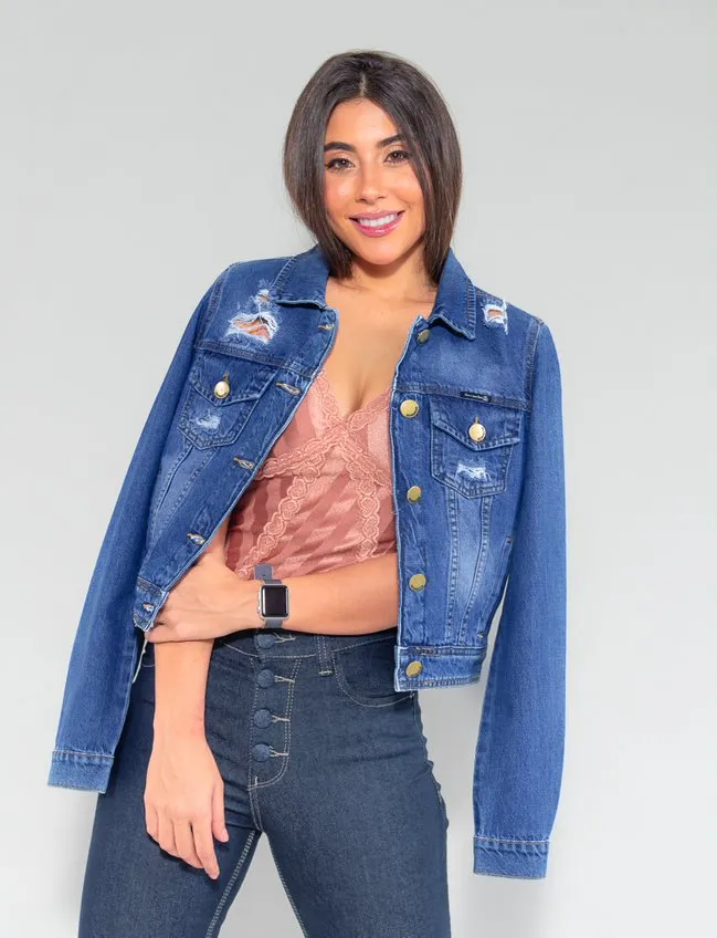 jaqueta jeans feminina