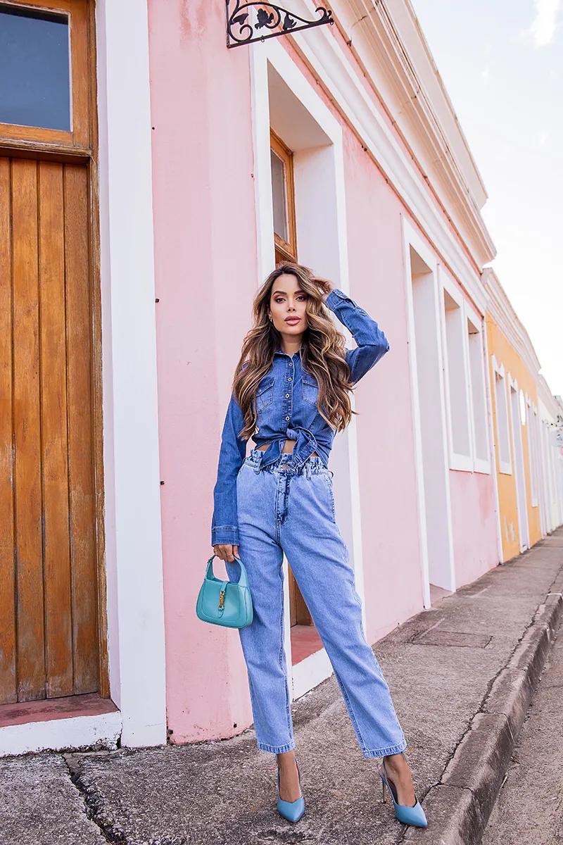 Jeans com Jeans como harmonizar os looks