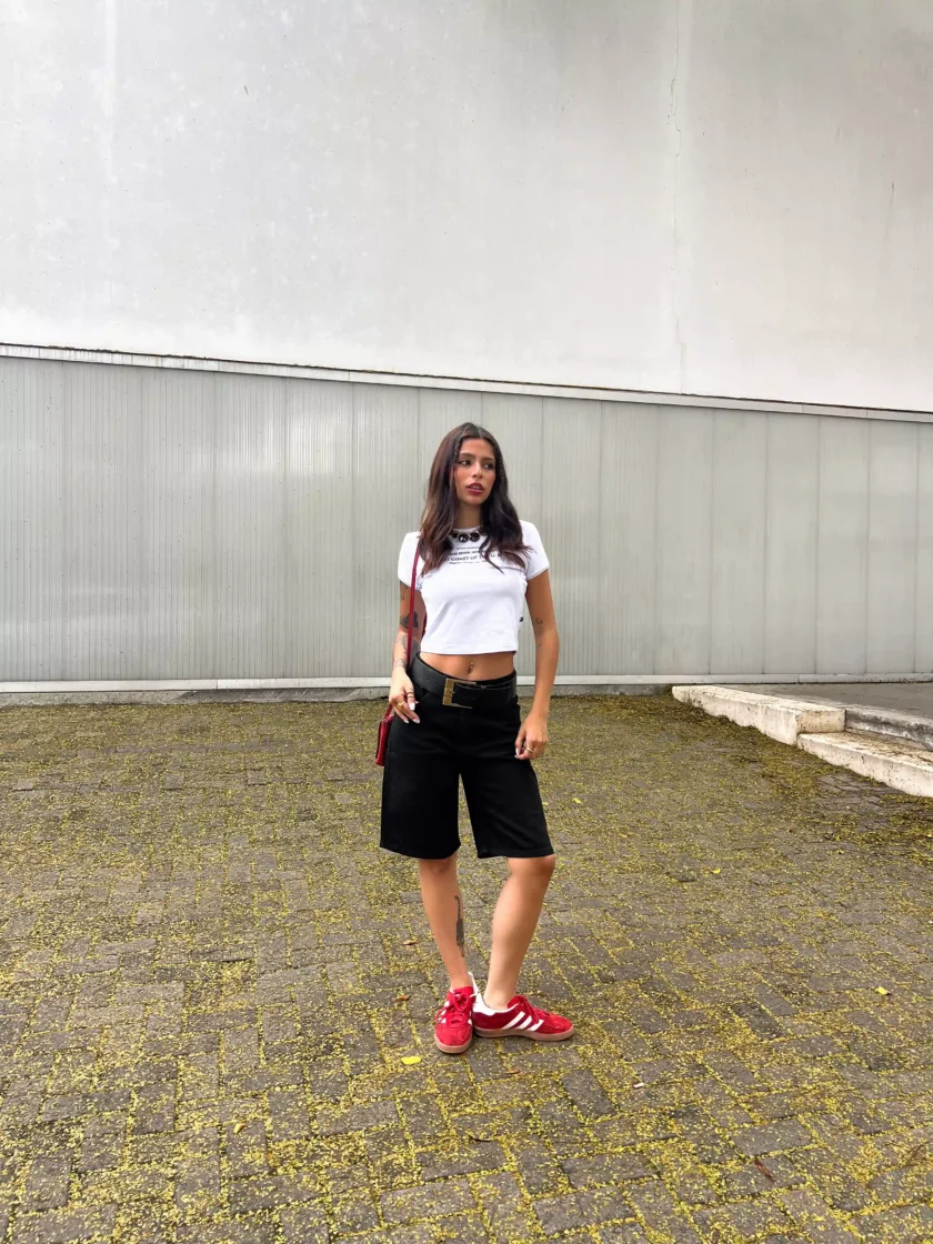 Bermuda color com elastano: cores vibrantes e elasticidade